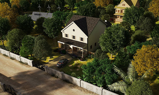 3D-Aerial-View-Rendering-Hillsboro